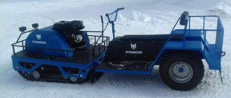 Мотобуксировщик Pomor Х2 K20